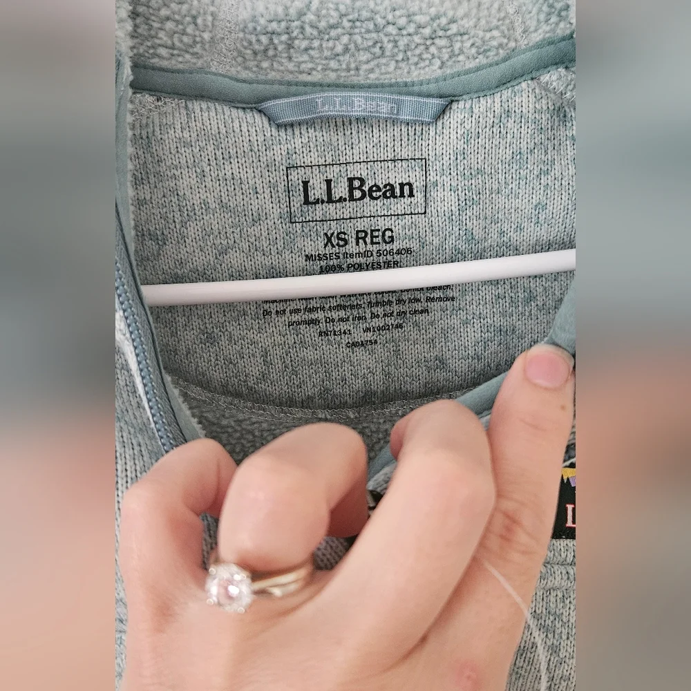 L.L.Bean Light Blue Fleece Jacket